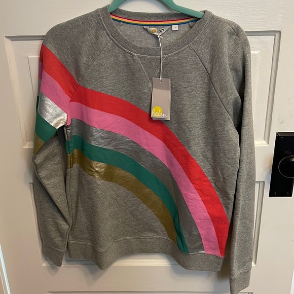 Boden Tops - NWT Boden rainbow glorious British Style sweatshirt!